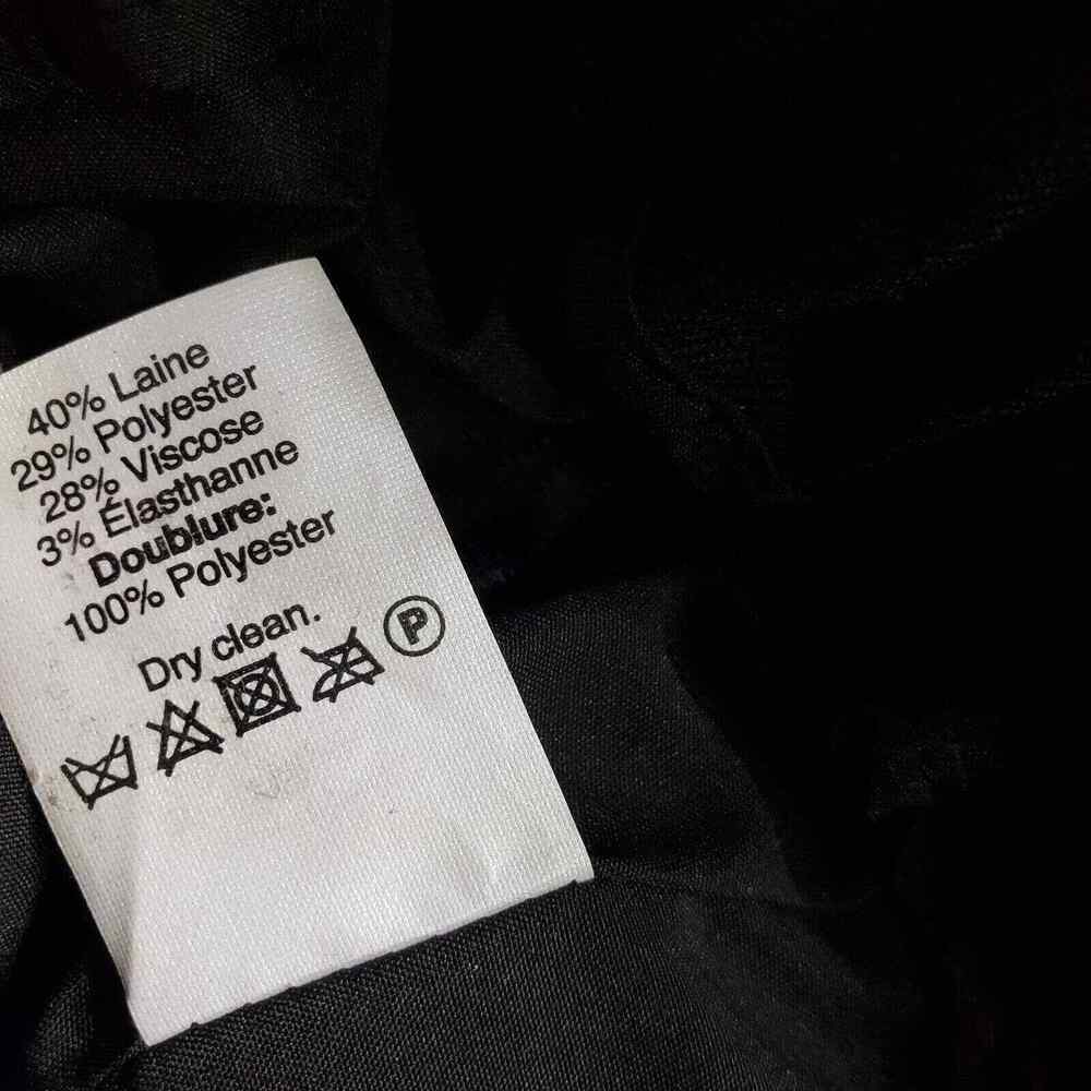 J. Crew Womens Skirt Size 00 Wool Sidewalk Black Lined Elastic Waist Pockets - Picture 8 of 8